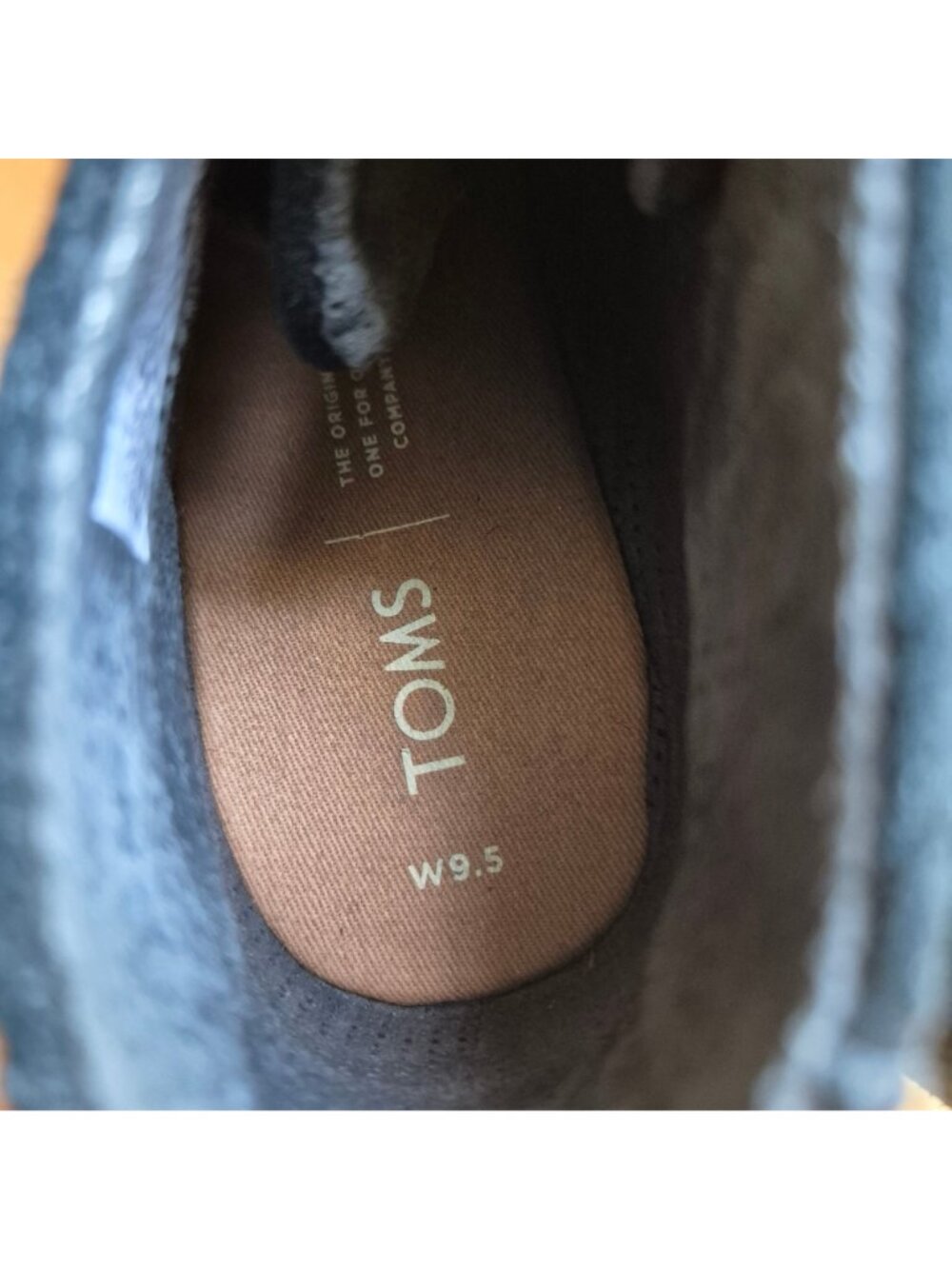 Toms Black Suede Wedge Ankle Booties With Lace-Up Detail Womens Shoes Size 9.5 - Picture 7 of 8